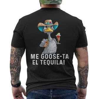 Spanish Puns T Funny Spanish Me Goose-Ta Chistosa Mens Back Print T-shirt | Mazezy