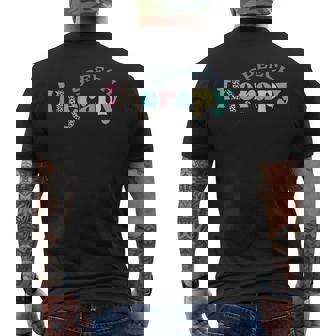 Speech Therapy Retro Groovy Retro Slp Speech Pathologist Men's T-shirt Back Print - Thegiftio UK