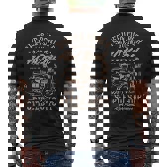 Speed & Power Gasoline Hot Rod Speed Shop Mens Back Print T-shirt | Mazezy