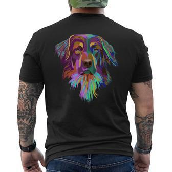 Splash Dog Hovawart Men's T-shirt Back Print | Mazezy