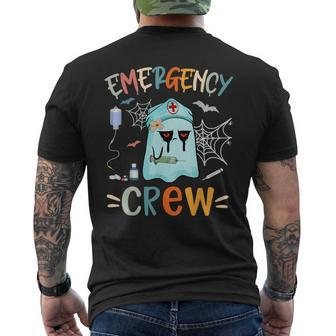 Spooky Boo Nurse Crew Ghost Halloween Nurse Costume Men's T-shirt Back Print - Monsterry UK