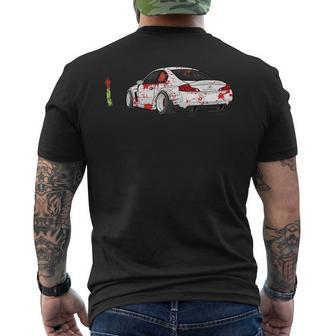 Spooky Halloween Jdm Zombie G35 Drift Car Illustrated Halloween Funny Gifts Mens Back Print T-shirt | Mazezy