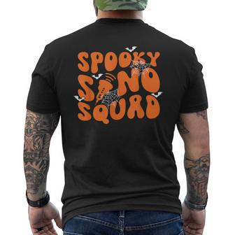 Spooky Sonographer Halloween Ultrasound Tech And Sono Squad Men's T-shirt Back Print - Monsterry