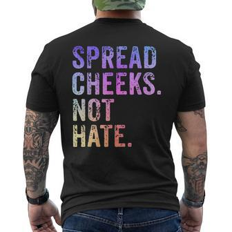 Spread Cheeks Not Hate Funny Mens Back Print T-shirt - Seseable