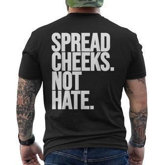 Spread Cheeks Not Hate Funny Gym Fitness And Workout Men's Crewneck Short Sleeve Back Print T-shirt - Monsterry UK