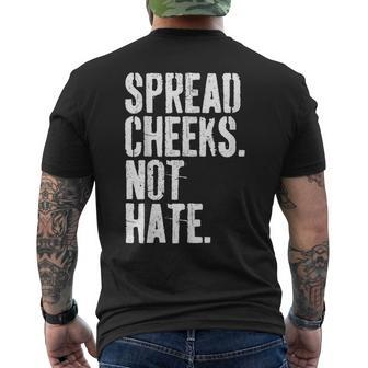 Spread Cheeks Not Hate Gym Fitness & Workout Men's T-shirt Back Print - Seseable