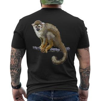 Squirrel Monkey T Men's T-shirt Back Print | Mazezy