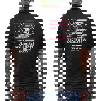 Ssbn733 Uss Nevada Mens Back Print T-shirt - Thegiftio