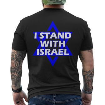 I Stand With Israel Star Of David Men's T-shirt Back Print - Thegiftio UK