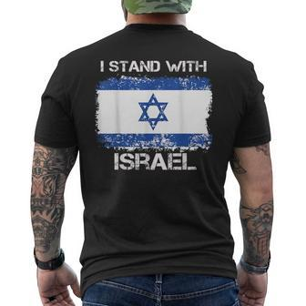 I Stand With Israel Support Israel Love Israeli Brotherhood Men's T-shirt Back Print - Monsterry DE