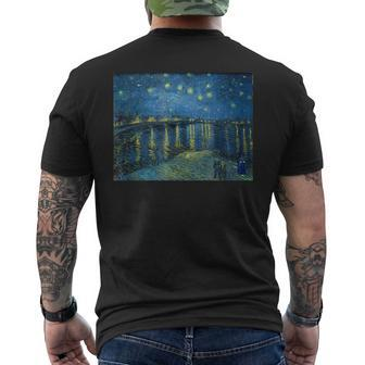 Starry Night Over The Rhone Doctor Visit Men's T-shirt Back Print - Seseable