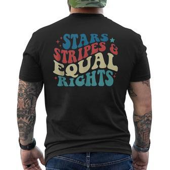 Stars Stripes And Equal Rights 4Th Of July Patriotic Women Patriotic Funny Gifts Mens Back Print T-shirt | Mazezy CA