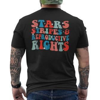 Stars Stripes Reproductive Rights Patriotic 4Th Of July Patriotic Funny Gifts Mens Back Print T-shirt | Mazezy AU