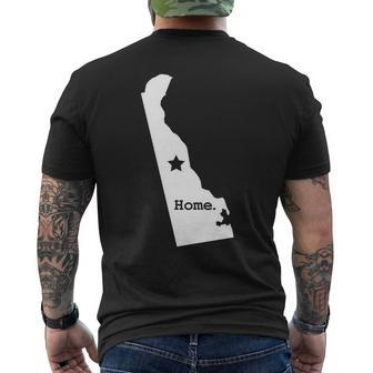 State Of Delaware Pride Homegrown Souvenir Gift Mens Back Print T-shirt | Mazezy
