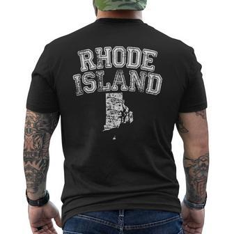 State Of Rhode Island Ri T - Home Pride Hometown Mens Back Print T-shirt | Mazezy