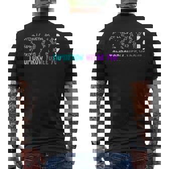 Stay Tomorrow Needs You Semicolon Suicide Prevention Month Men's T-shirt Back Print - Seseable