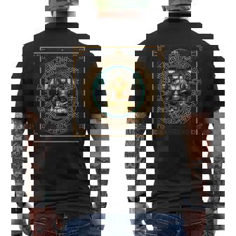Steampunk Buddha Mens Back Print T-shirt | Mazezy