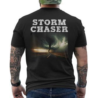 Storm Chaser Tornado Picture Meteorologist Weather Mens Back Print T-shirt - Monsterry DE