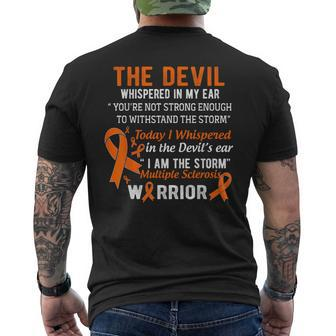 I Am The Storm Multiple Sclerosis Warrior Men's T-shirt Back Print | Mazezy
