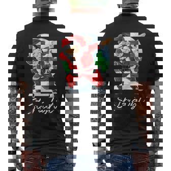 Straight Name Gift Santa Straight Mens Back Print T-shirt - Seseable