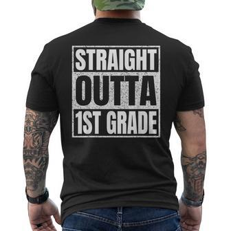 Straight Outta 1St Grade School Graduation Class Of 2023 Mens Back Print T-shirt | Mazezy DE