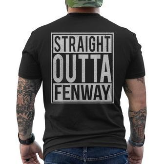 Straight Outta Fenway I Usa Travler Idea Men's T-shirt Back Print | Mazezy