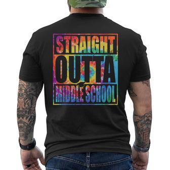 Straight Outta Middle School Class Of 2023 Graduation Gift Mens Back Print T-shirt - Seseable