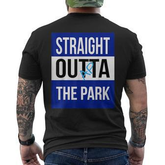 Straight Outta The Park Fashion Hip Asbury Park Men's T-shirt Back Print | Mazezy