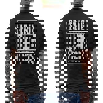 Straight Outta Pecos Texas Texas State Of Texas Men's T-shirt Back Print | Mazezy