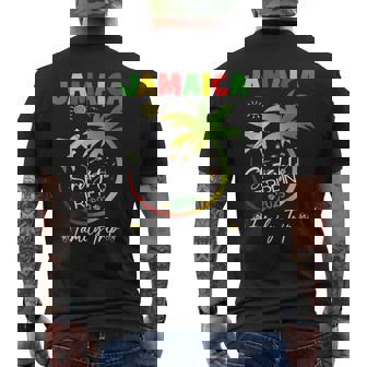 Straight Trippin Jamaica Family Vacation Baecation 2023 Mens Back Print T-shirt - Thegiftio UK
