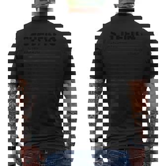 Stuffing Nutrition Facts Matching Family Thanksgiving Men's T-shirt Back Print - Thegiftio UK