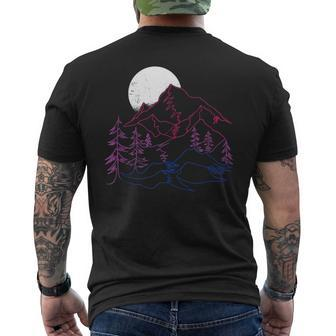 Subtle Bisexual Landscape Bisexuality Bi Ally Lgbt Pride Mens Back Print T-shirt | Mazezy
