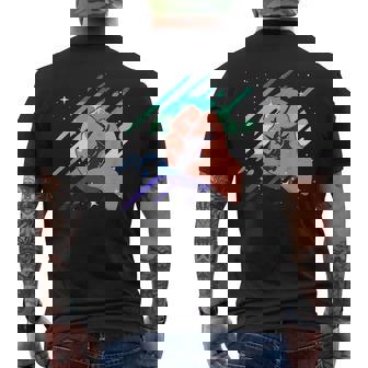 Subtle Mlm Pride Funny Lgbt Ally Mlm Gay Male Flag Mens Back Print T-shirt | Mazezy