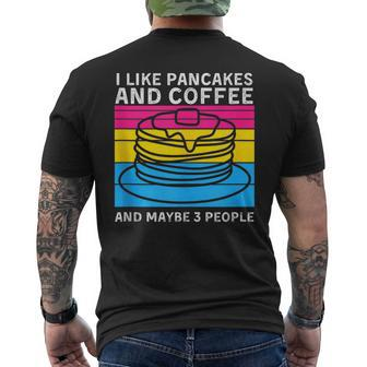 Subtle Pan Pride Pancake Pride Month Introvert Mens Back Print T-shirt | Mazezy