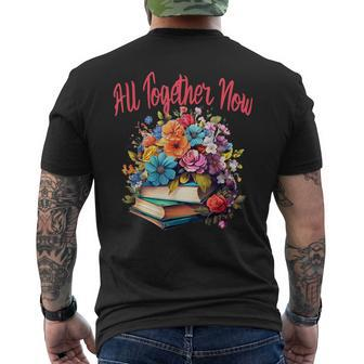 Summer Reading 2023 Books All Together Library Now Librarian Mens Back Print T-shirt - Thegiftio UK