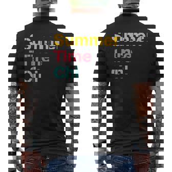 Summer Time Chi Apparel Summer Funny Gifts Mens Back Print T-shirt | Mazezy