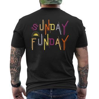 Sunday Funday - Funny Drinking Mens Back Print T-shirt | Mazezy