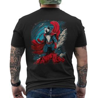 Super Power Superhero Skunk Men's T-shirt Back Print | Mazezy