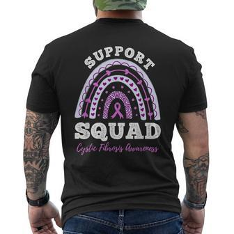Support Squad Cystic Fibrosis Awareness Men's Back Print T-shirt | Mazezy