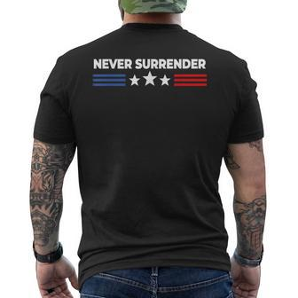 Never Surrender Never Surrender Men's T-shirt Back Print | Mazezy