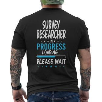 Survey Researcher In Progress Men's T-shirt Back Print | Mazezy