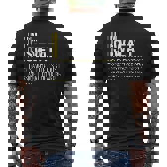Sweat Name Gift Im Sweat Im Never Wrong Mens Back Print T-shirt - Seseable