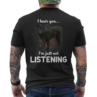 Swedish Lapphund I Hear You Not Listening Men's T-shirt Back Print | Mazezy