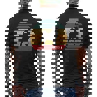 Swedish Lapphund Retro Vintage 70S 80S Style Men's T-shirt Back Print | Mazezy