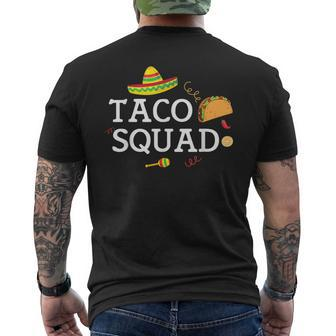 Taco Tuesday Apparel Taco Squad Mens Back Print T-shirt | Mazezy
