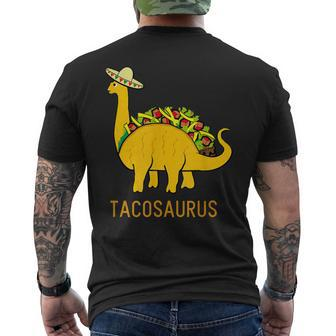 Tacosaurus Funny Taco Dinosaur Gift Mens Back Print T-shirt - Thegiftio UK