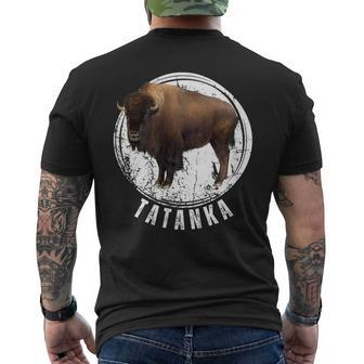 Tatanka Buffalo Bison Tatanka Animal Mens Back Print T-shirt | Mazezy