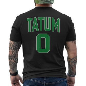 Tatum Who Wears Number 0 Green Is Incredibly Brilliant Mens Back Print T-shirt | Mazezy