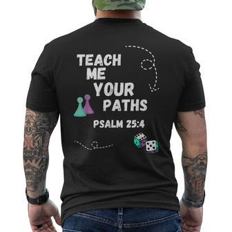 Teach Me Your Paths Vbs Mens Back Print T-shirt | Mazezy