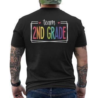Team 2Nd Grade First Day Of School Welcome Back To School Mens Back Print T-shirt - Monsterry